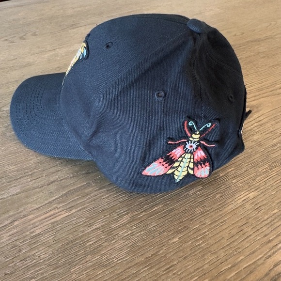 MOTHER The Shady Baseball Hat-Black-Patch & Embroidered Snapback cap-100% Cotton - Picture 4 of 9